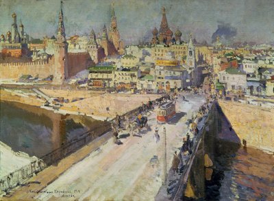Il Ponte del Fiume Moskva, 1914 da Konstantin Alekseevich Korovin